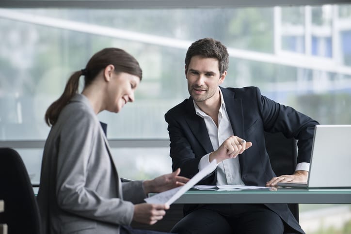 Professional Services VAT Reclaim - Financial advisor meeting with satisfied investor