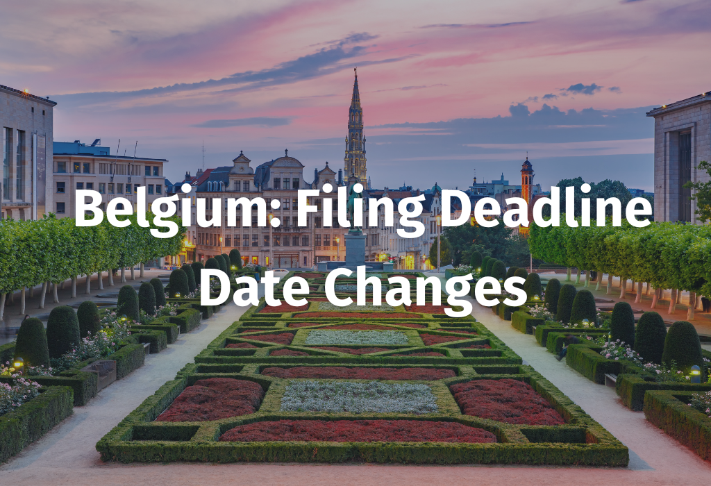 Filing Deadline Changes Belgium