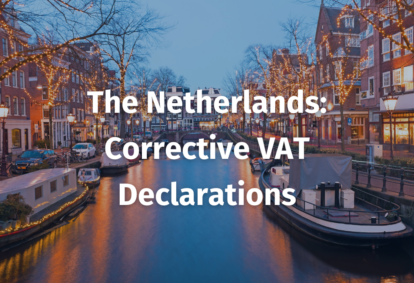 Corrective VAT Declarations Netherlands