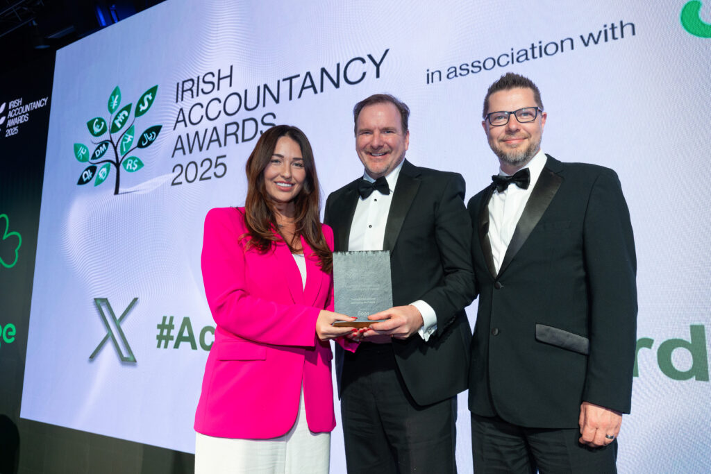 Mark Cliffe and Karl Nolan Accept Irish Accountancy Award for Best Use of Technology